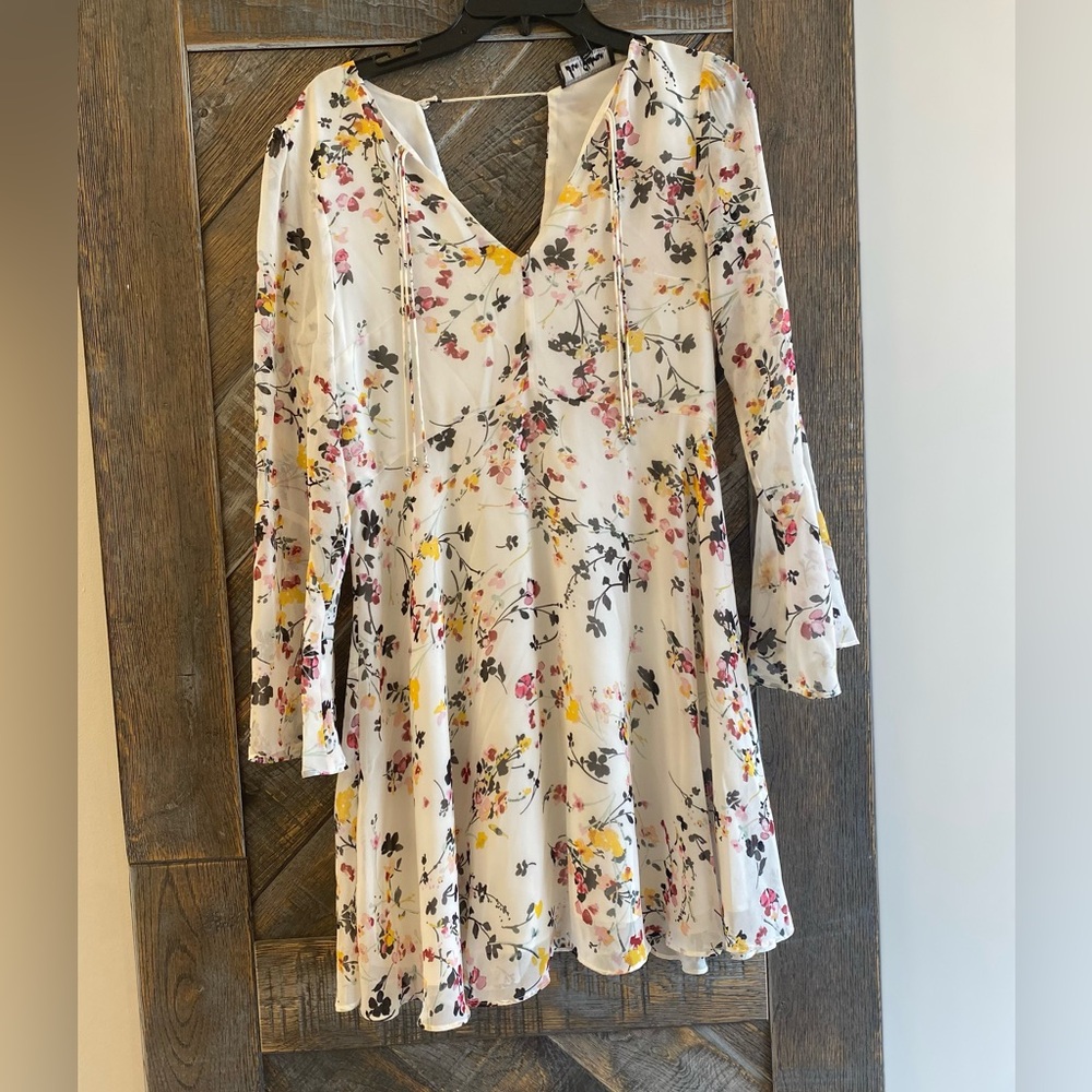 Sam Edelman Floral Midi Dress - White with Multicolor